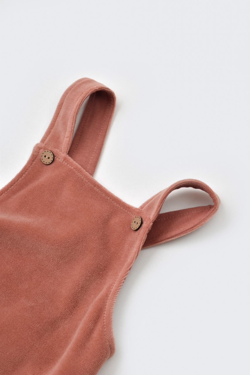 Salopeta Velvet cu bretele din 80%bumbac organic si 20% poliester - , BabyCosy